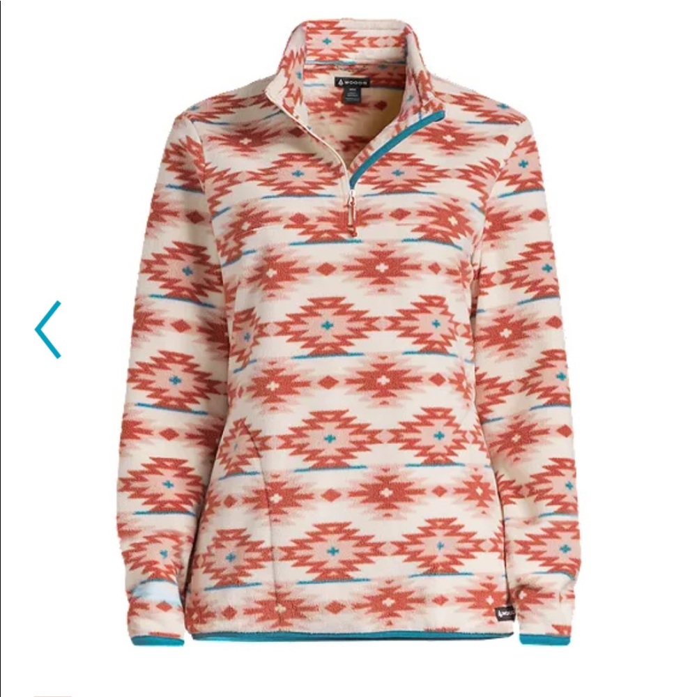 Woods quarter zip fleece pullover